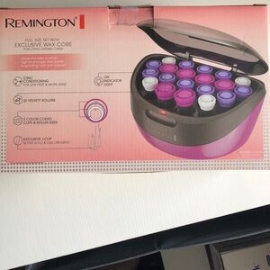 Remington Pink and Purple Hair Roller Set with Wax Core